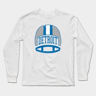 Detroit Retro Helmet - White Long Sleeve T-Shirt